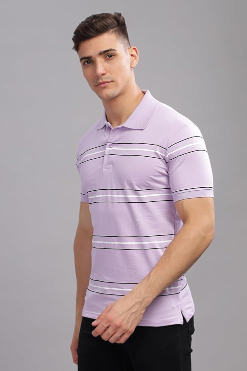 ADRO Regular Fit Polo T-Shirt for Men| Printed Polo T-Shirt | Cotton Polo T Shirt