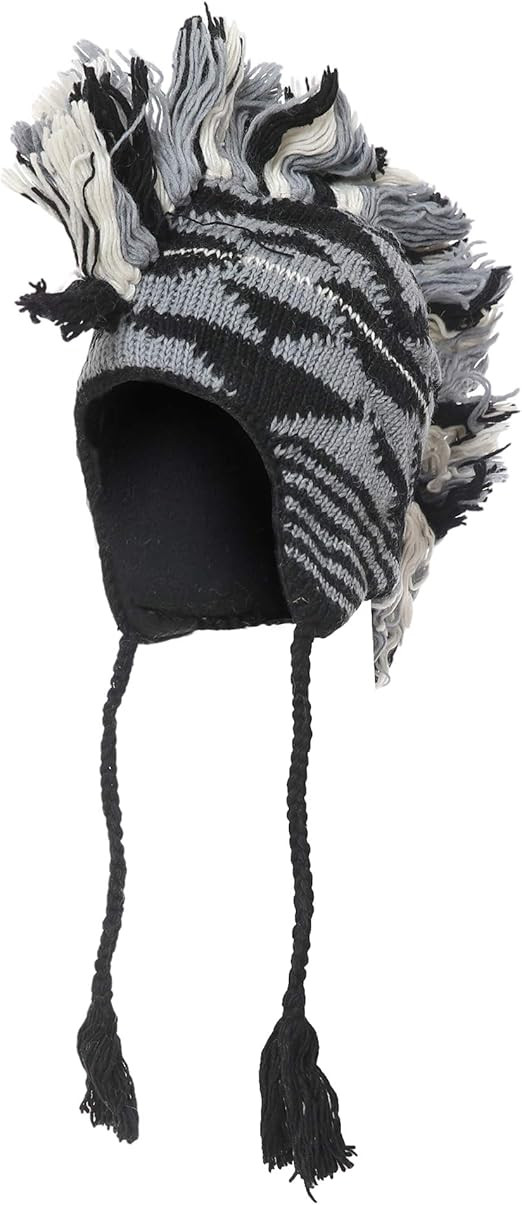 THE COLLECTION ROYAL Mohawk Woolen Lined Winter Beanie Ear Flap Beanie Men Hat